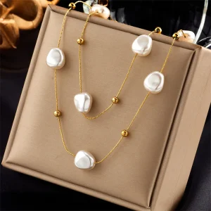 Loose Pearl Pendant Necklace